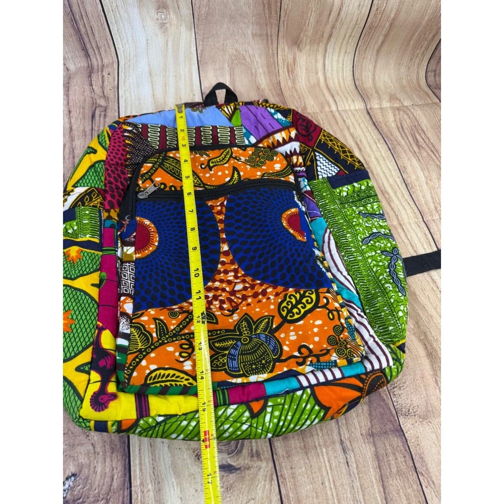 Handmade backpack features